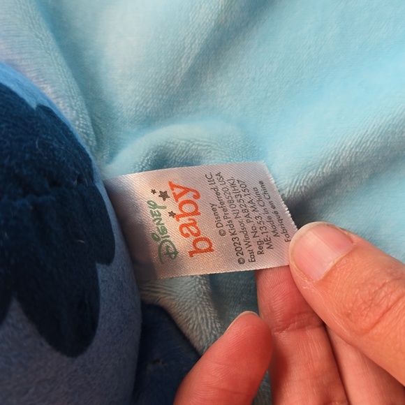 Disney Blue Stitch Security Blanket Lovey - Picture 2 of 3